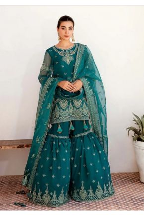 Opal Embroidered Pakistani Gharara Suit