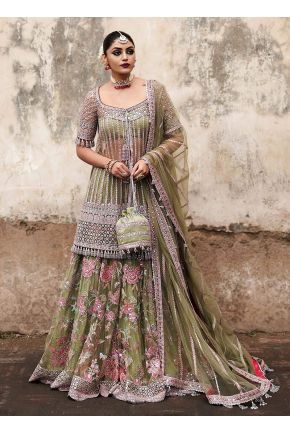 Zaara Georgette Pakistani Gharara Style Dresses, For Wedding at Rs  1699/piece in Surat