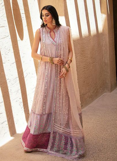 anarkali suit with shrug