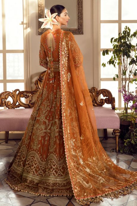 Orange bridal sale dresses pakistani