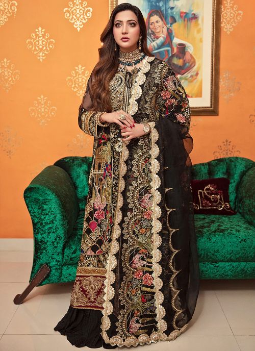 Bano Embroidered Pakistani Palazzo Suit